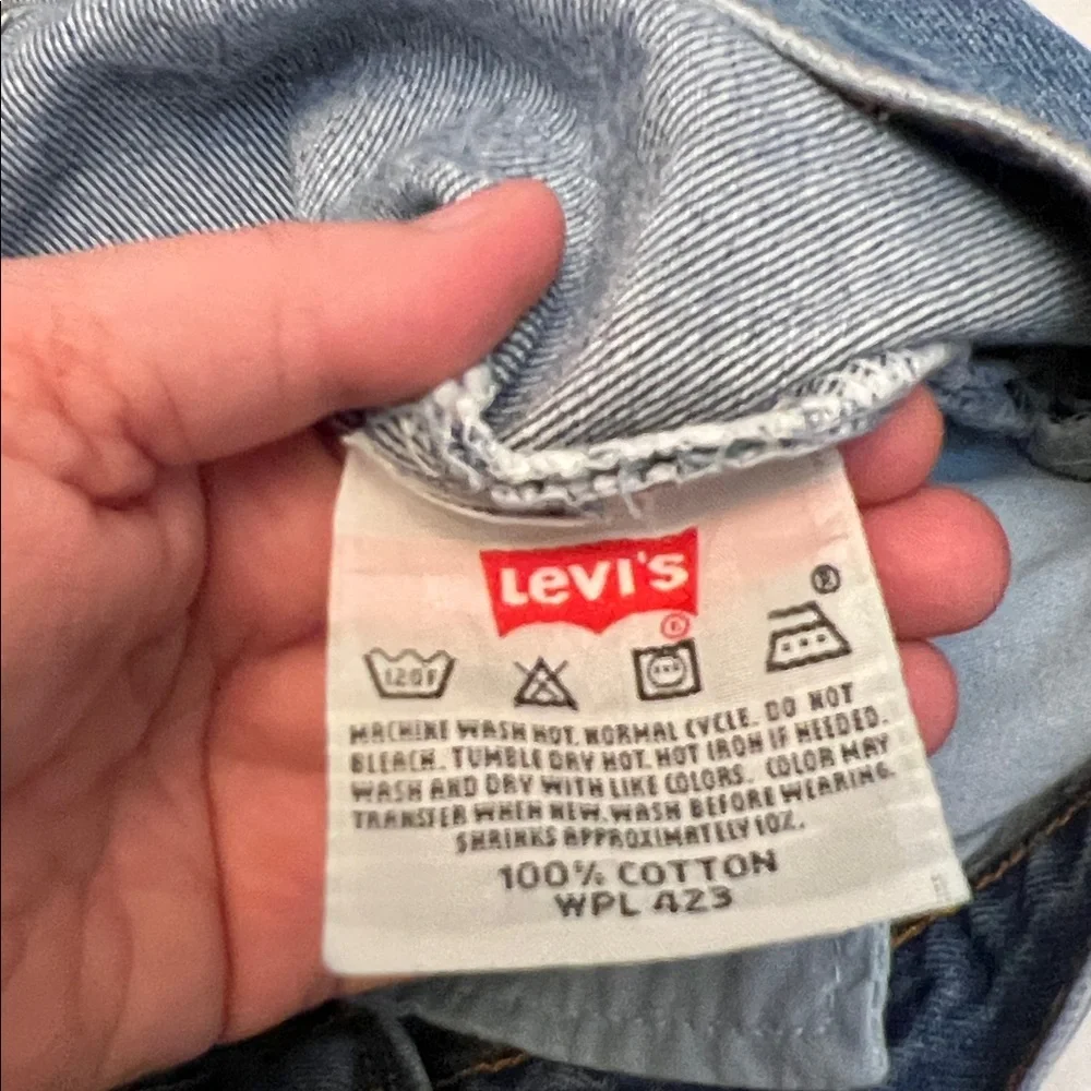 Y2K LEVI’S 501xx VINTAGE STRAIGHT LEG GRUNGE DISTRESSED BUTTON FLY JEANS 32x30